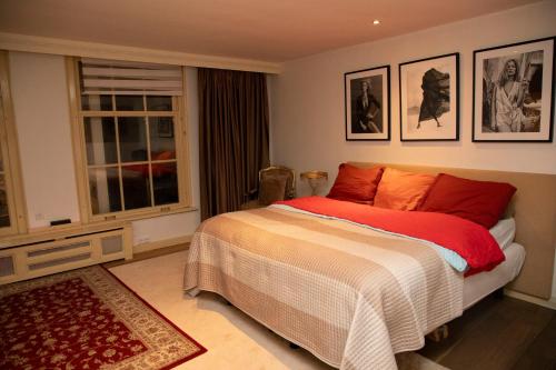 Building exterior on canal